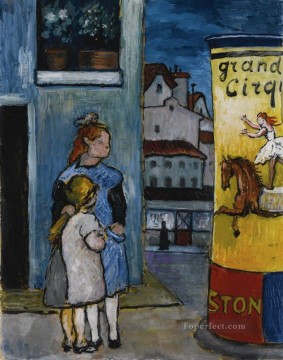 姉妹の女の子マリアンヌ・フォン・ウェアフキンの街並み都市のシーン Oil Paintings